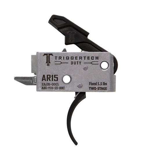 Le AR-15 Duty Trigger de TRIGGERTECH offre une fiabilité exceptionnelle et des performances optimales avec un tir à deux temps et un reset puissant pour les pros.